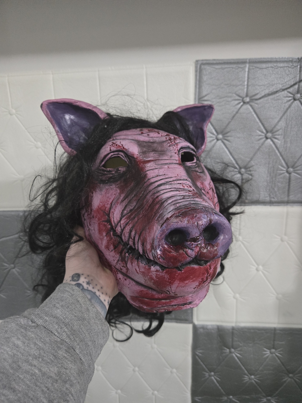 SAW Amanda Pig Mask, Cosplay Or Prop